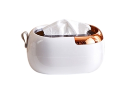 Porta serviettes Parede ou Mesa com Mola Aumentada Capacidade em Plástico Branco S/MARCA