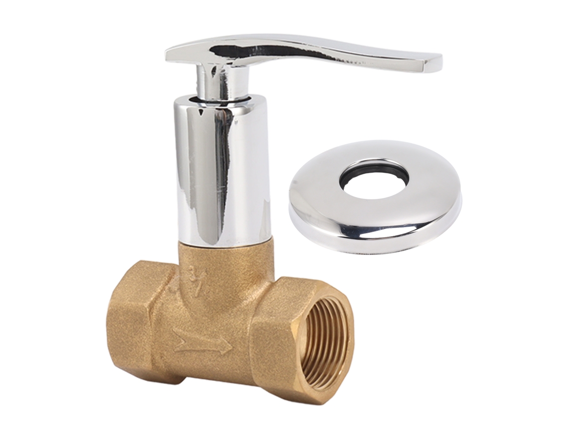 Válvula de parada de água 3/4 polegada cerâmica latão galvanizada para cozinha banheiro S/MARCA