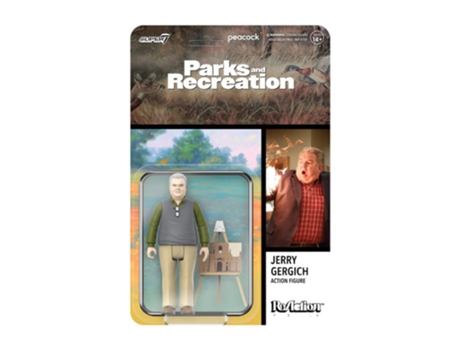 Figura Super7 PARKS AND RECREATION Jerry Gergich Reacção 3.75 Figura