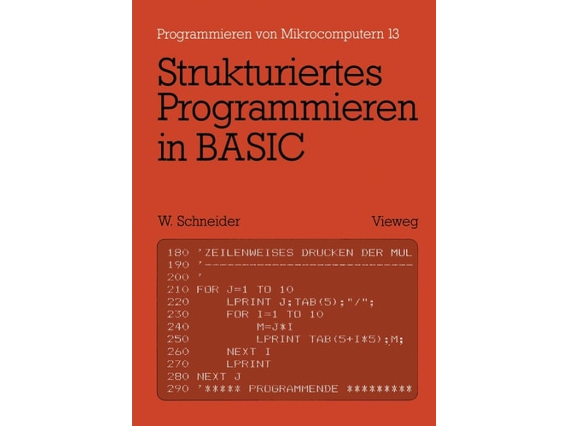 Livro Strukturiertes Programmieren In Basic De Wolfgang Schneider (alemão)