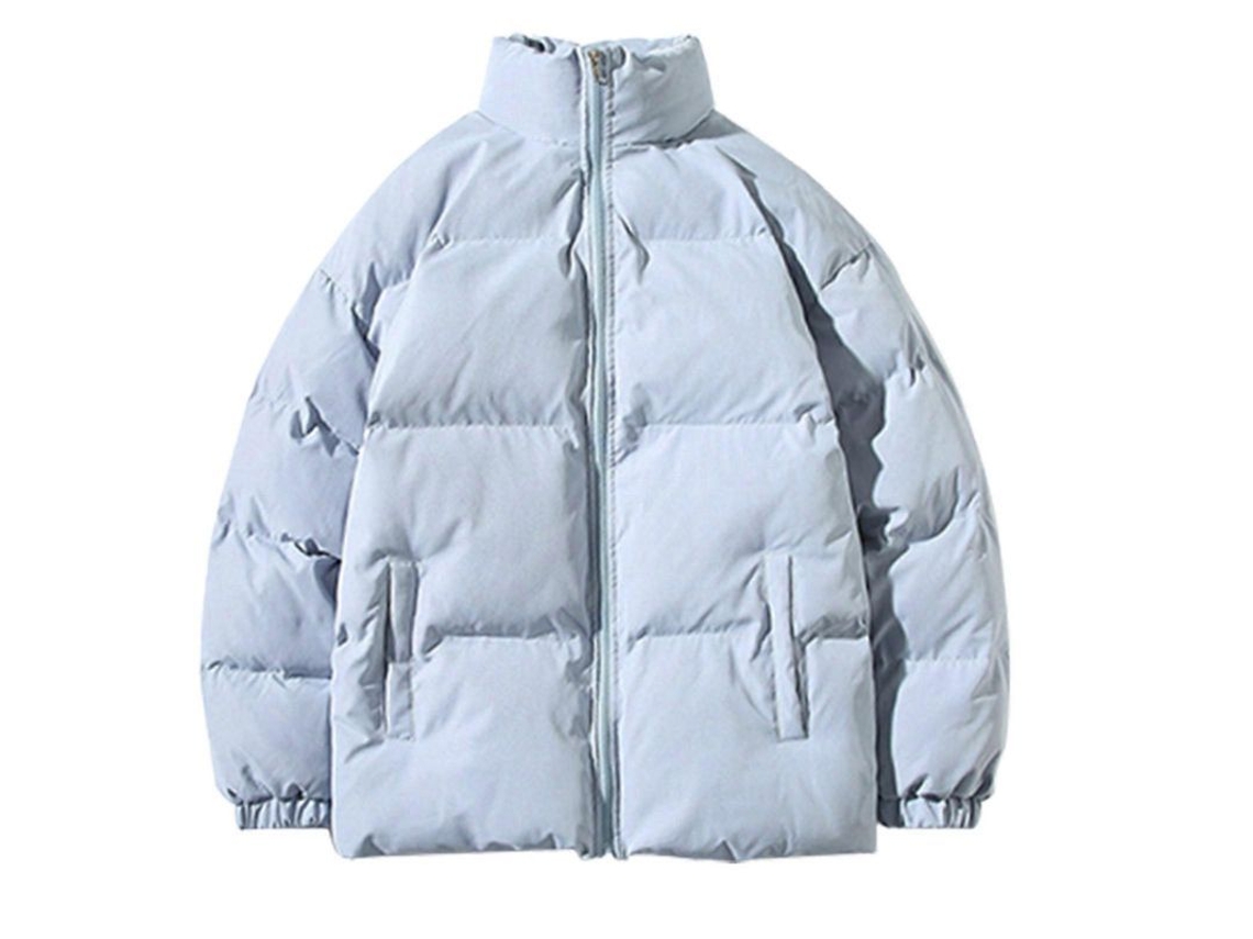 Chaqueta De Invierno Para Hombre Relleno De Pluma Acolchada Impermeable Ligera Para Nieve Ski Viajes Al Aire Libre Azul Claro Xl