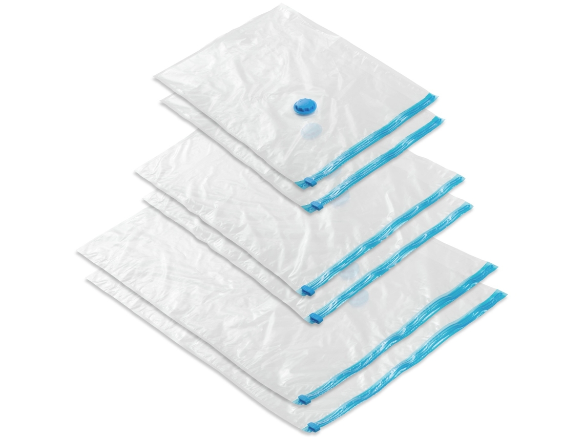 Lurelia Sacos De Armazenamento A Vácuo, Pack 6, 60 X 40 Cm, 68 X 48 Cm, Reutilizáveis, Para Casa E Viagem