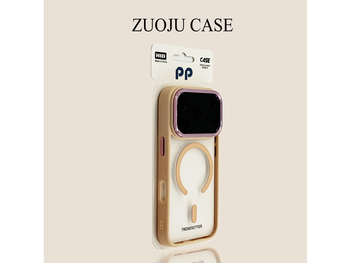 Capa Transparente Magnética Com Lente Metálica Para Iphone 16 (apple) - Proteção Contra Quedas