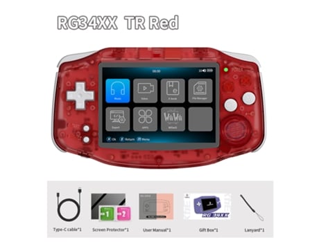 Console De Jogos Retrô Portátil Ips De 3,4, Tela 720×480, Linux De 64 Bits, Bluetooth, Bateria De 3500 Mah, 256 Gb, 11 Mil Jogos Viewleaf