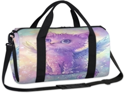 Bolsa Gato Angel Cute 45x21x23cm Tecido Poliést. S/MARCA