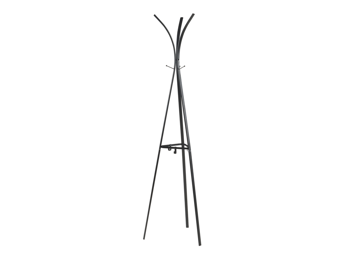 Bengaleiro de Pé Vevelstad 181X53X53 Cm Aço Preto [EN.CASA]