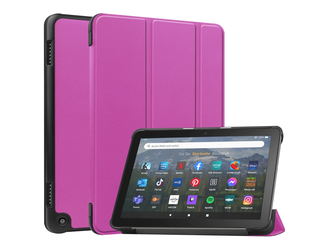 Capa Para Amazon Fire Hd 8/fire Hd 8 Plus 2022 Roxo