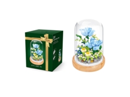 Bloque de Construção Miniatura Bouquet Plantas Azul com Capa Protectora