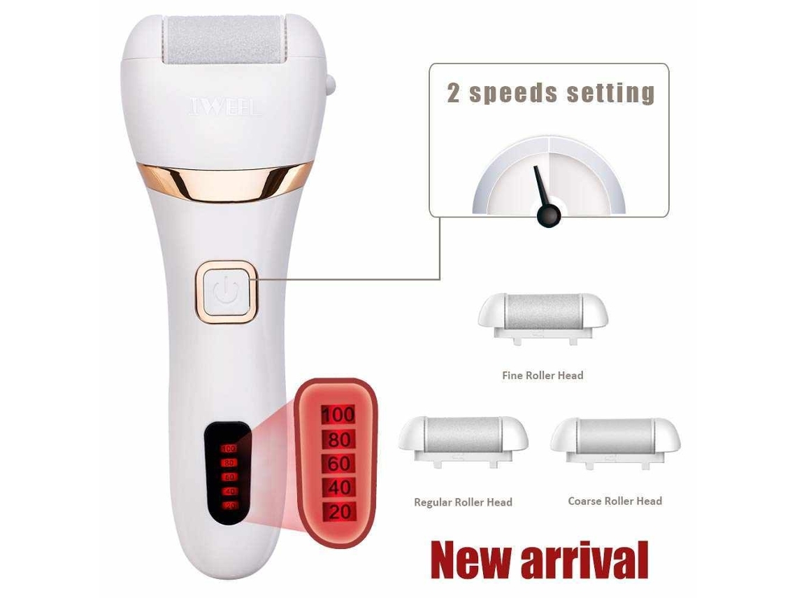 Moedor Eletrônico De Pés Cuidados Com Os Pés Branco*