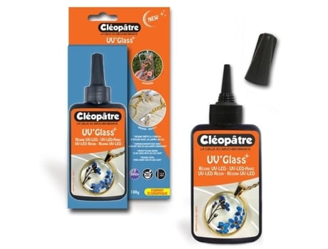 Resina de Vidro UV Média 100g Cleopatre