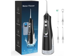 Irrigador Sem Fio Ipx7 310ml com 4 Modos 4 Pontas Espraiamento e Escova Elétrica ZYBLSSBB