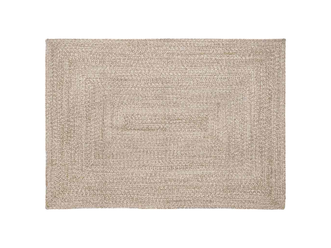 Conjunto 1 Tapete Moderno Vidaxl Castanho Juta (140 X 200 Cm)