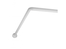 Haste de Cortina Angular para Banheiro 80X140-200 Cm Brancotatay