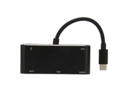2026zentro-hub Usb C 5 Em 1 Com Vga, Carregamento Pd E Velocidade 5gbps Portátil Para Celulares, Tablets E Laptops