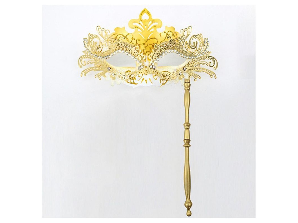 Máscara Fasst de Cauda de Fênix com Meio Rosto, Cabo Removível e Glitter para Festas à Fantasia e Carnavais - INSTRUÇÕES DE CUIDADO