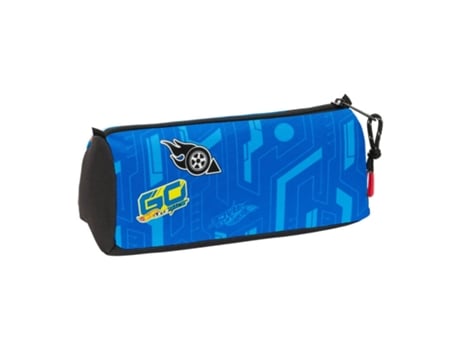 Estojo Escolar Rectangular Hot Wheels Lets Race Azul Hot Whells