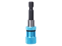 Mandril de chave de fenda de 1/4" com cabo, aço inoxidável, liberação rápida magnética, 60 mm