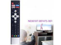 Comando de TV XIAOMOYU para Skyworth N030107 001475 001 com controlo por voz prateado