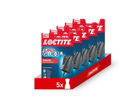 Pack De 5 Unidades De Super Glue 3 Adesivo Multimaterial Com Aplicador De Pincel Para Precisão Henkel