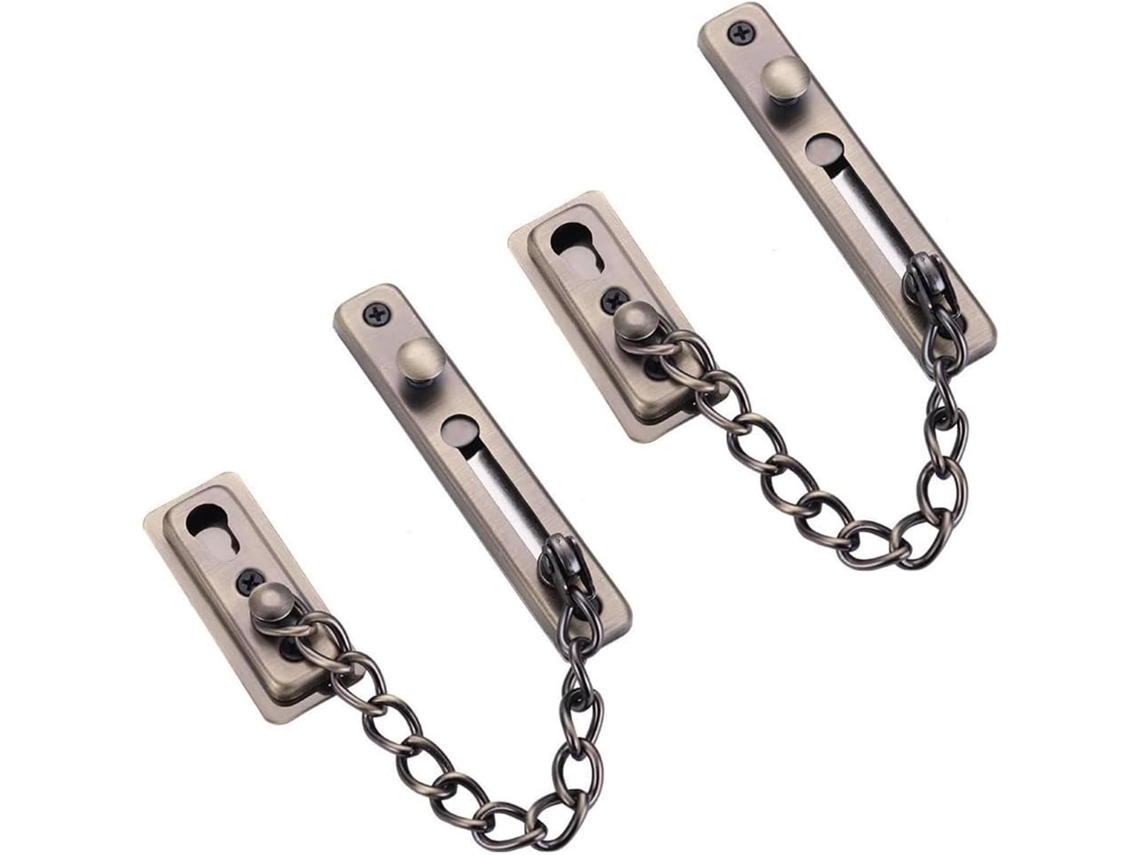 Fecho De Portão Em Aço Inoxidável, Fivela De Porta, Corrente De Segurança, Trava De Porta, Corrente Deslizante, Corrente