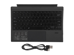 Aetheria teclado Bluetooth Sem Fio Portátil com Touchpad e Retroiluminação Led 7 Cores 1089‑d Preto
