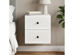 Vidaxl Gabinete De Canto Montado Na Parede Branco Brilhante