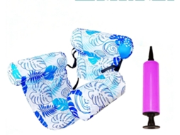 Boia inflável dobrável AQUAFORGE, com encosto, espreguiçadeira portátil e brinquedo inflável