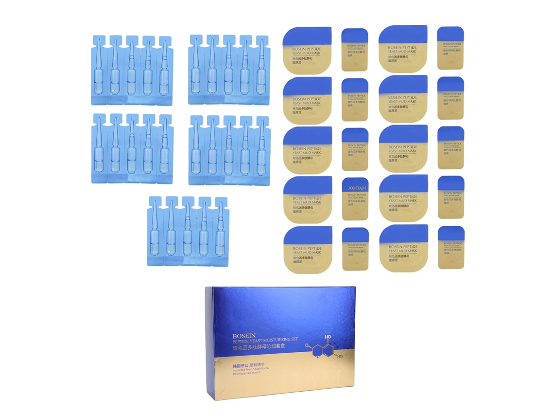 Kit De Cuidado Facial Com Peptídeo De Levedura Nutrição E Hidratação