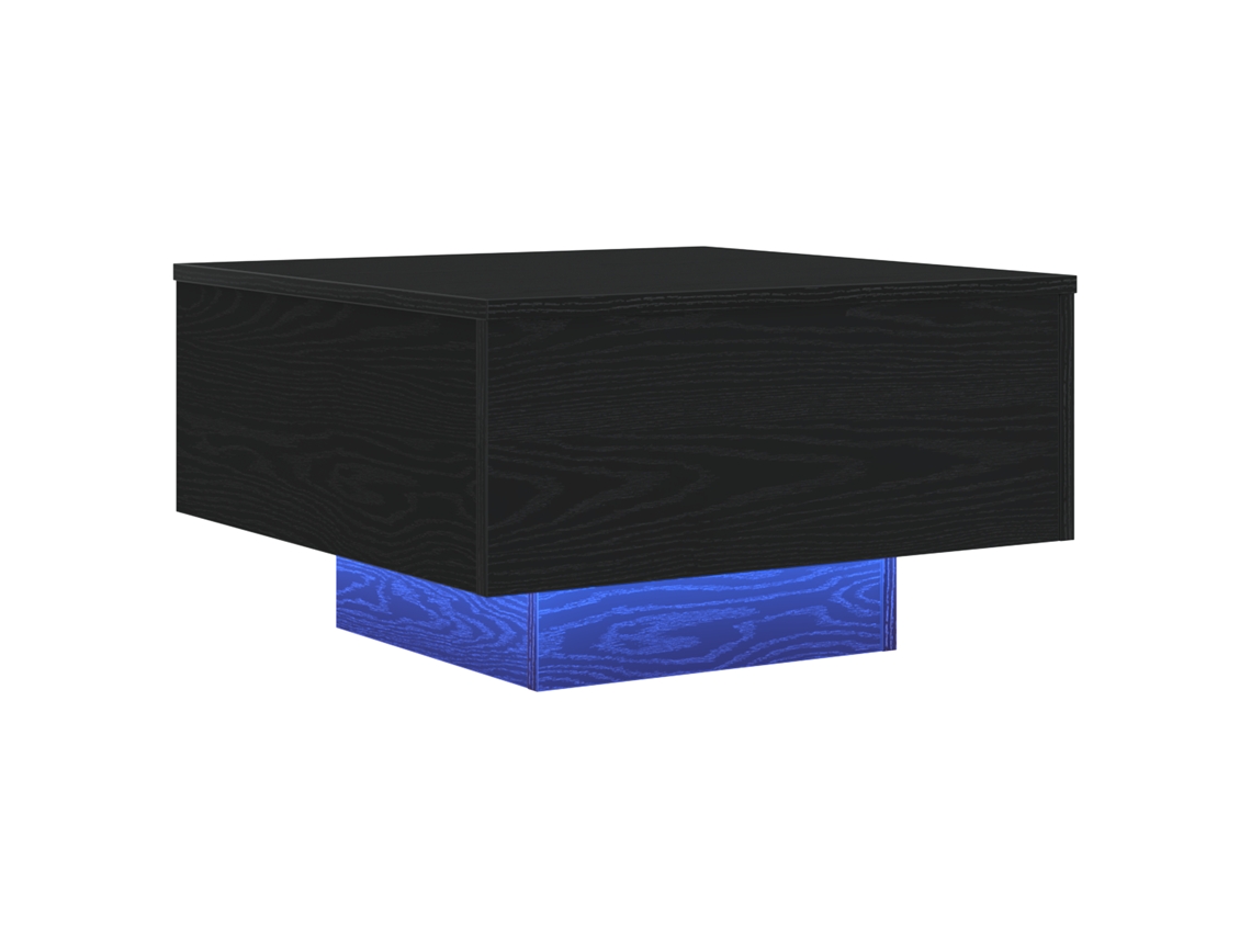 Conjunto 1 Mesa De Centro Vidaxl Preto Derivados De Madeira (55 X 55 X 31 Cm)