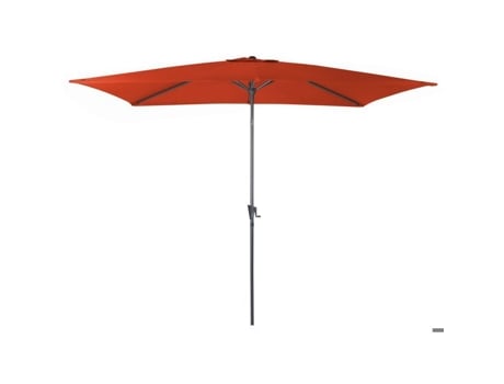 Guarda Sol Reto Proloisirs 300 X 200 Cm Alumínio Lona Paprika