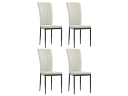 Dining Chair, Dining Chairs Vidaxl Creme Veludo (n/a)