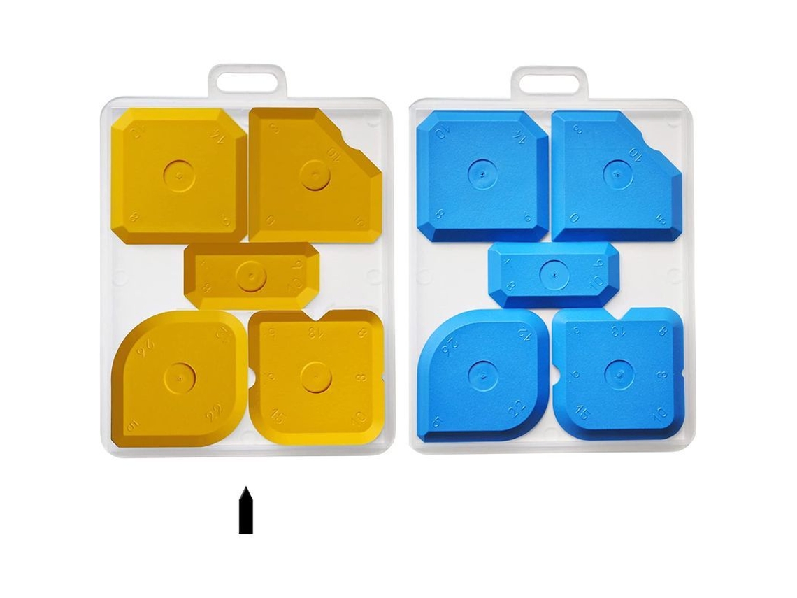 Juntas Fugset Nova Line, 5g, com 5 lâminas de Silicone Amarelo, Profissional