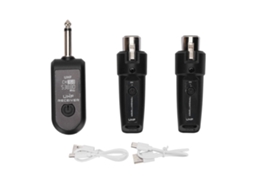 2026 sistema de Microfone Sem Fio Uhf com Transmissor e Receptor Xlr Recarregável