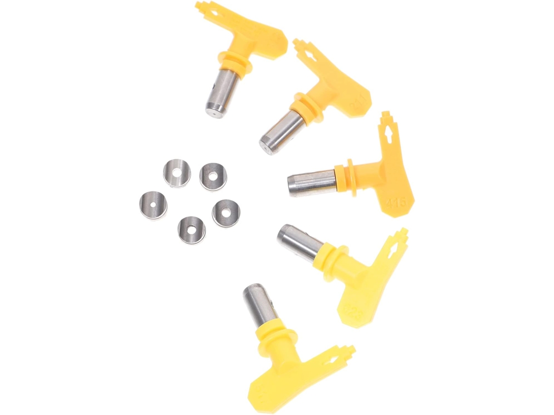 Conjunto De 5 Bicos De Pulverização Airless Em Aço Inoxidável Para Ferramentas Elétricas De Jardinagem.