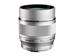 Objetiva OLYMPUS M.Zuiko Digital ED 75mm F1.8 Prateado (Prateado - Encaixe: Micro 4/3 - Abertura: f/1.8 - f/22)