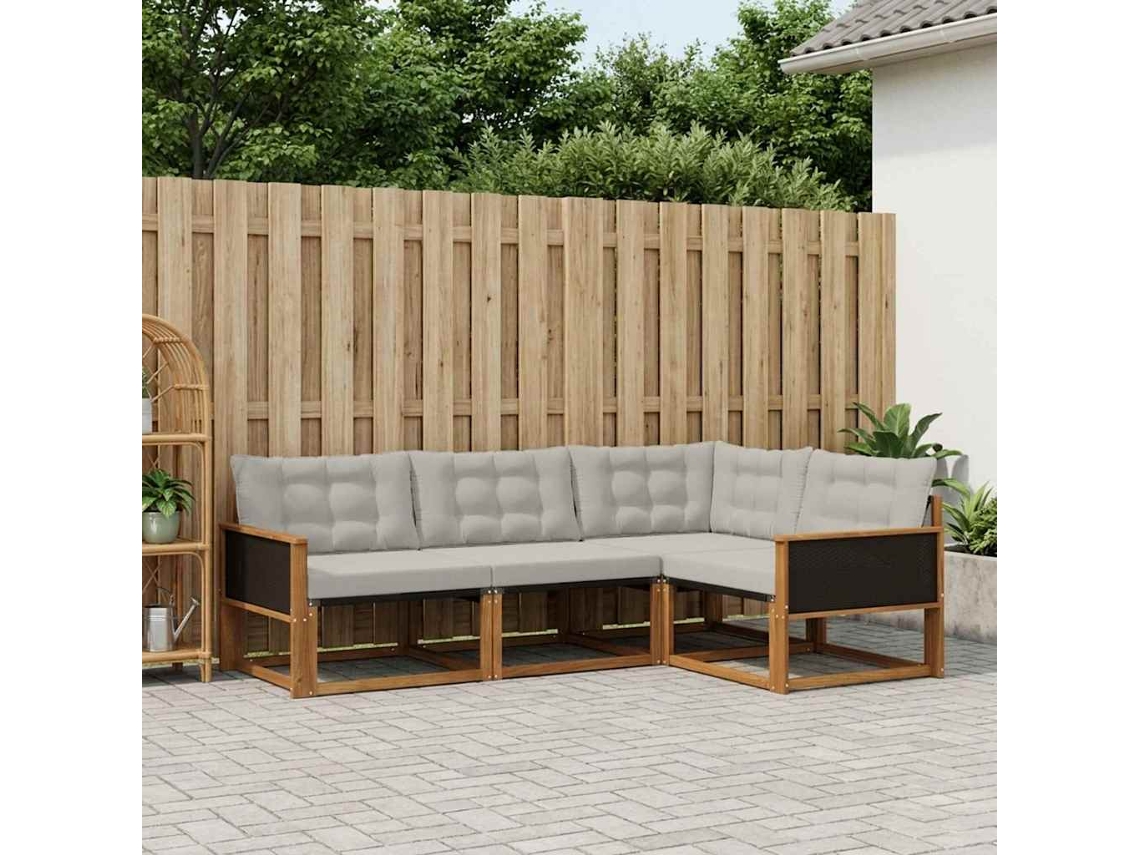 Vidaxl Conjunto De Sofás Para Exterior 4 Unid.