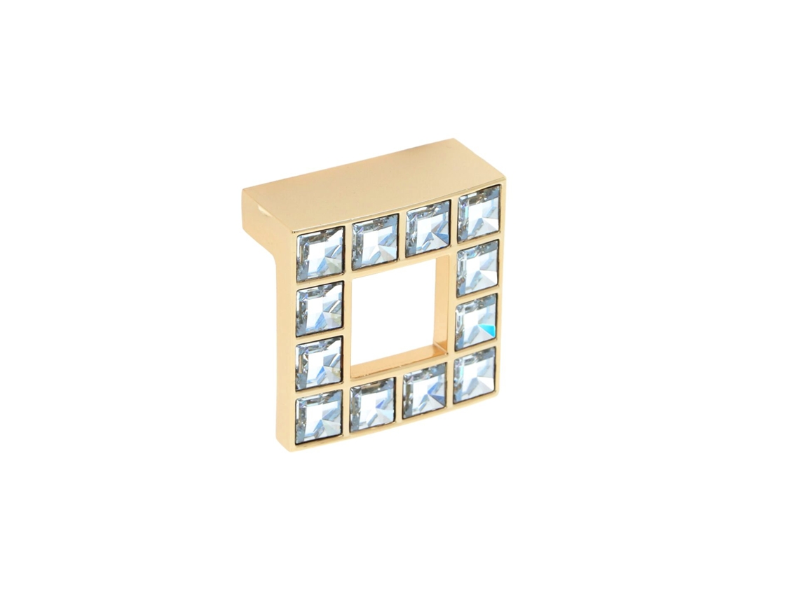 Conjunto de 25 Puxadores para Móveis HARDWAREXCHANGE Zamac e Cristal com 32 mm de distância entre eixos