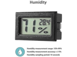 5 Pacote Mini Higrômetro Pequeno Termômetro Higrômetro Digital Display Lcd Interior C