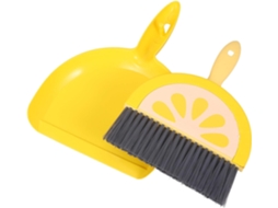 Conjunto De Mini Vassoura E Pá Lixo Para Limpeza Mesa