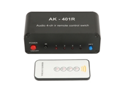 Rca switcher com quatro entradas e uma saída seletor de áudio e vídeo EOOCOO