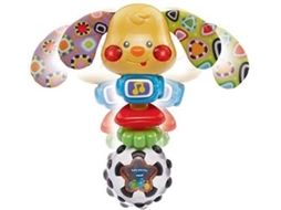 Chocalho De Bebê - Vtech - Cachorro Toby - Luzes E Sons - Textura Especial