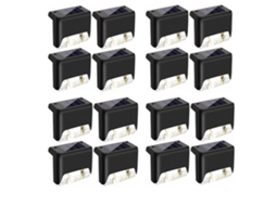 Pacote Com 16 Lâmpadas Solares À Prova Dágua Para Decks, Escadas, Cercas, Quintais, Pátios E Passarelas, Pretas Aquaforge