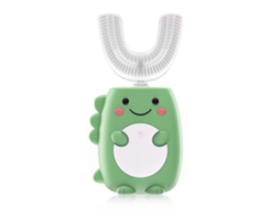 Escova de Dentes Elétrica em Formato U, com Massagem Clareadora Automática 360°, À Prova D'água, D e Dinossauro para Toda a Boca. GOKOCO