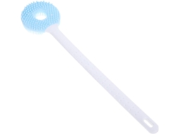 Escova De Silicone Dupla Função, Com Cabo Longo, Esfoliante, Para Costas E Corpo, Ferramenta De Massagem Para Banho