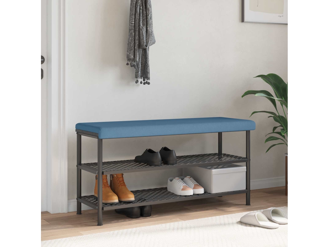 Vidaxl Almofada De Banco Cordão Azul Profundidade 35 Cm