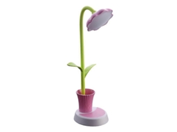 Rebe lâmpada de Escritório Portátil com Padrão Floral Recarregável Via Usb e Bateria de Lítio de 1200ma