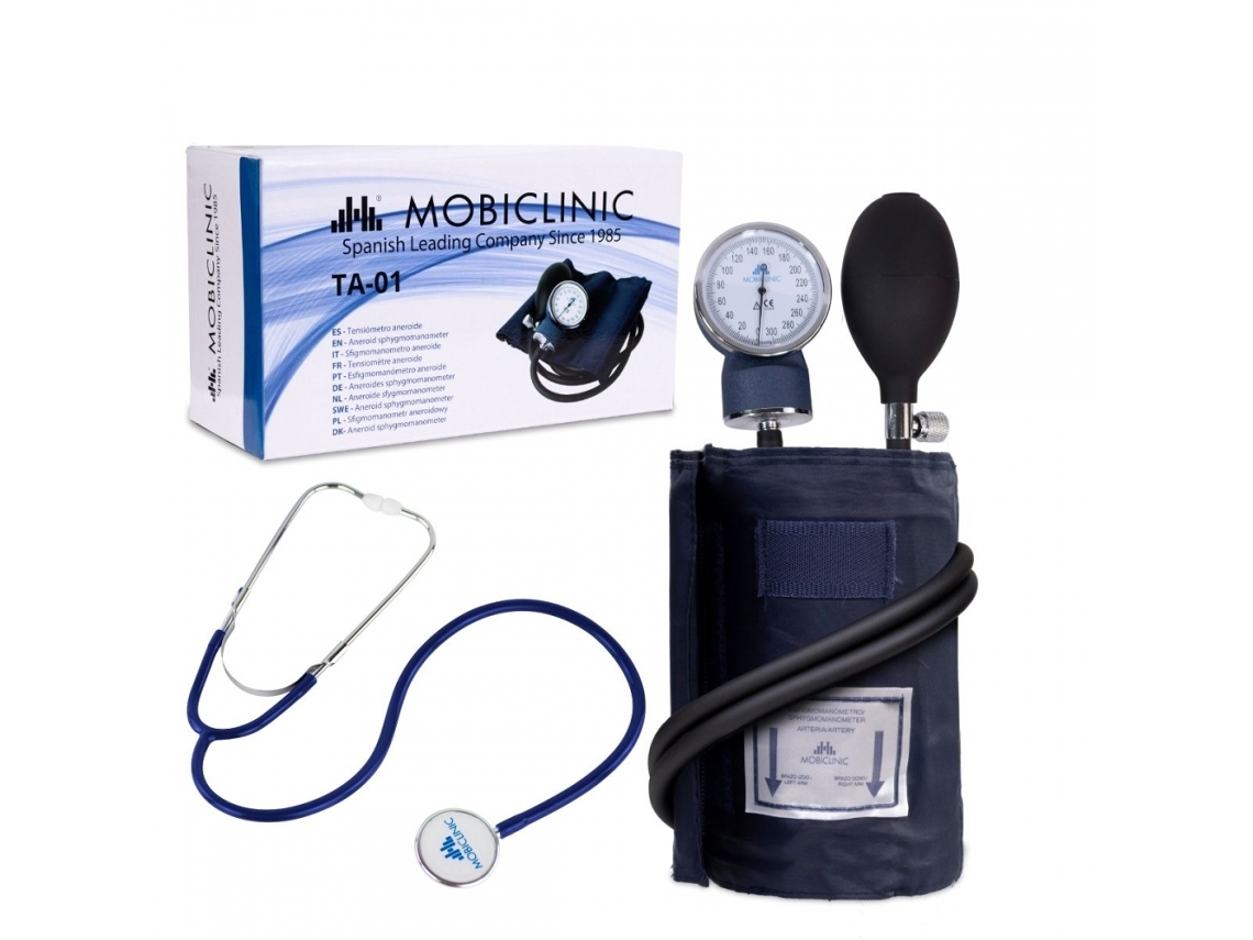 Tensiómetro De Braço E Estetoscópio Duplo Mobiclinic Ta-01