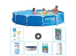 Intex Piscina Com Estrutura Redonda - 366x76 Cm - 7-peças S126