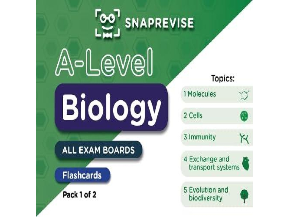 Livro A-Level Biology Flashcards Pack 1 de Miralo Education Group (Inglês)