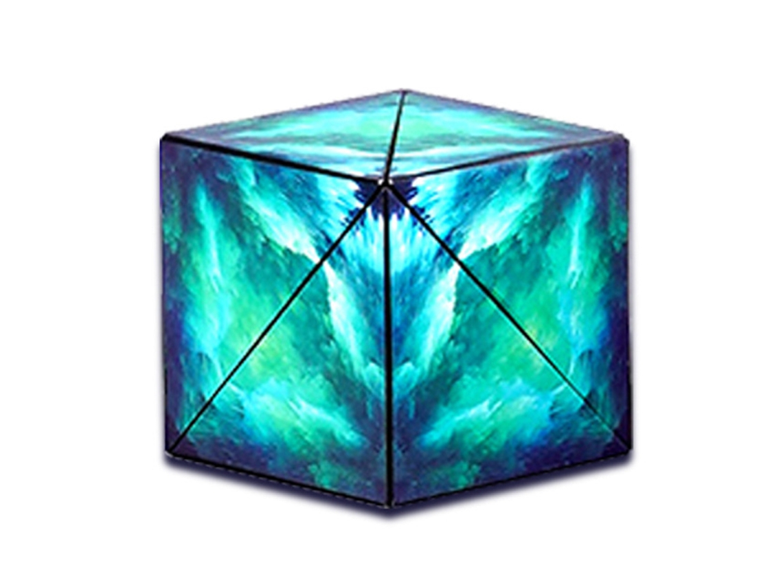 Mali caixa Transformadora Cubo 3d Puzzle Educativo Alivio de Estresse para Crianças Adultos Verde